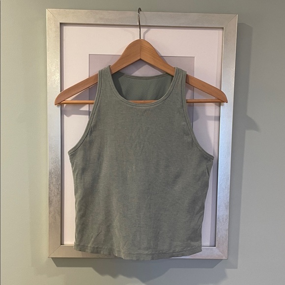 Vuori Tops - Vuori Women’s Sage Green Ribbed Tank Top